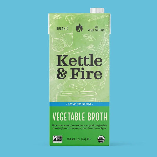 4 Pack: Vegetable Low Sodium Broth 32oz